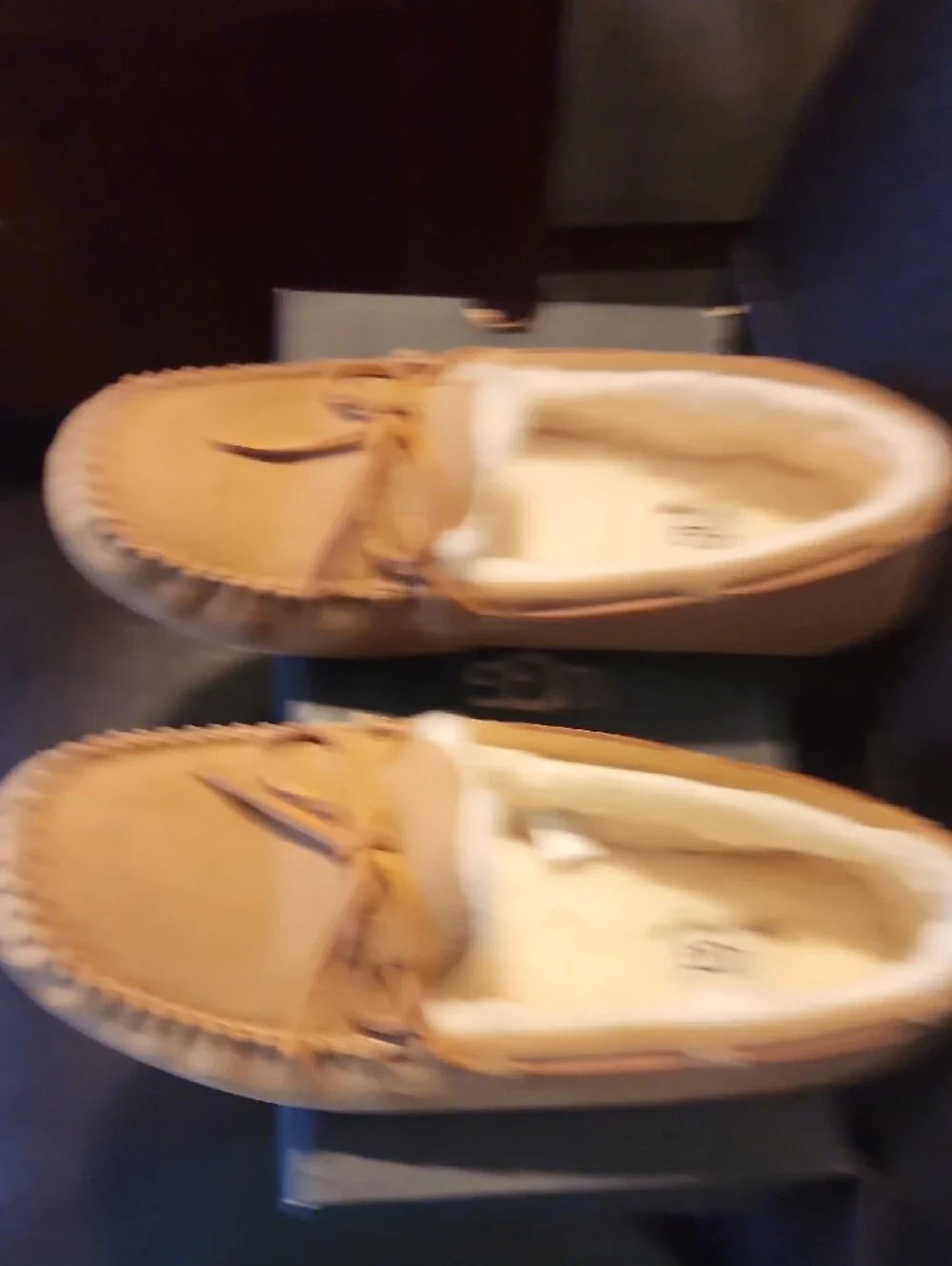 UGG Men's Wheat Suede Moccasin Slippers